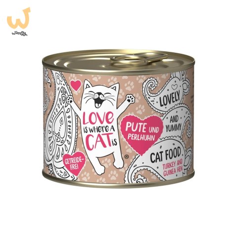 Love is where a cat is® z indykiem i perliczką 200g Love is where a cat is® z indykiem i perliczką 200g