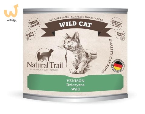 NATURAL TRAIL Cat Wild Venision puszka 200g NATURAL TRAIL Cat Wild Venision puszka 200g