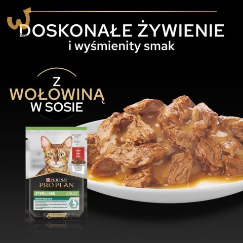 PURINA PRO PLAN STERILISED Wołowina 85g PURINA PRO PLAN STERILISED Wołowina 85g