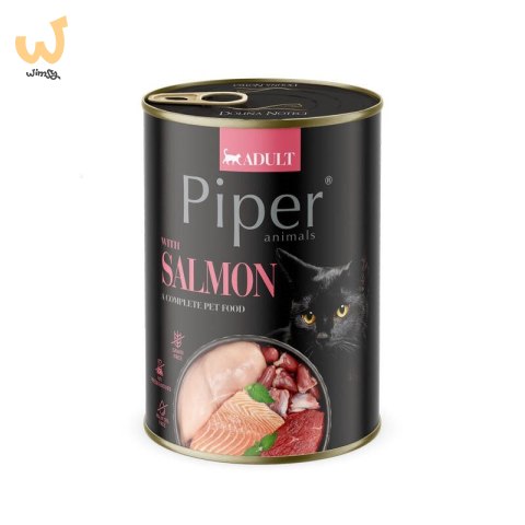 Piper z łososiem NOWOŚĆ - kar.dla kota 400g Piper z łososiem NOWOŚĆ - kar.dla kota 400g
