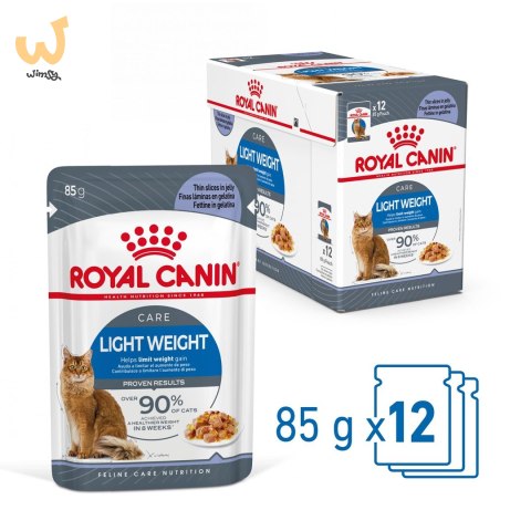 ROYAL CANIN FCN Light Weight Care w galaretce - mokra karma dla kota dorosłego - 12x85g ROYAL CANIN FCN Light Weight Care w galaretce - mokra karma dla kota dorosłego - 12x85g