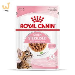 ROYAL CANIN FHN Kitten Sterilised w sosie - mokra karma dla kociąt - 12x85 g