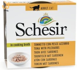 SCHESIR dla kotów Adult w Rosole Tuńczyk z Sardelami w Rosole 70g
