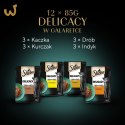 SHEBA Delicacy in Jelly Smaki Drobiowe - mokra karma dla kota - saszetka - 12x85 g