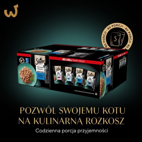 Sheba Delicacy Rybne Smaki w galaretce 80x85g Sheba Delicacy Rybne Smaki w galaretce 80x85g