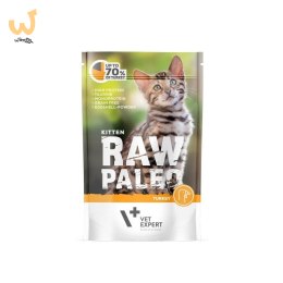 VetExpert Raw Paleo kitten - Indyk saszetka 100g