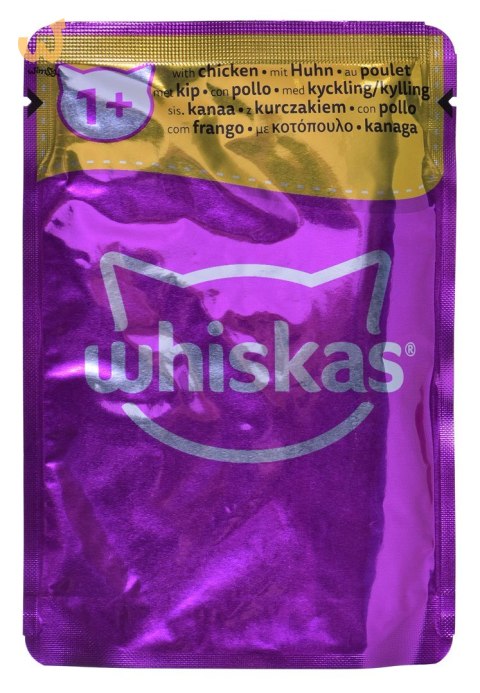 WHISKAS Klasyczne posiłki w sosie - mokra karma dla kota - 80x85 g WHISKAS Klasyczne posiłki w sosie - mokra karma dla kota - 80x85 g