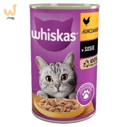 WHISKAS Kurczak w sosie - mokra karma dla kota - 400g
