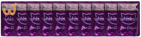 WHISKAS Pure Delight Drobiowe Frykasy w galaretce - mokra karma dla kota - 40 x 85g WHISKAS Pure Delight Drobiowe Frykasy w galaretce - mokra karma dla kota - 40 x 85g