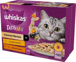 WHISKAS Tasty Mix Kremowe wariacje w sosie - mokra karma dla kota - saszetka -12x85 g