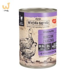 Wiejska Zagroda - Kurczak z kaczką - Mokra karma dla kota - 400g
