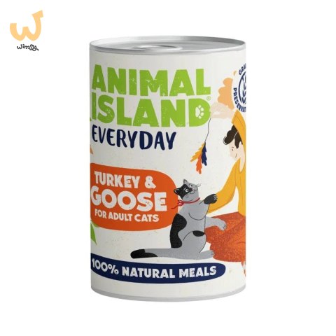 ANIMAL ISLAND Indyk i gęś - Karma mokra dla kotów - 400g