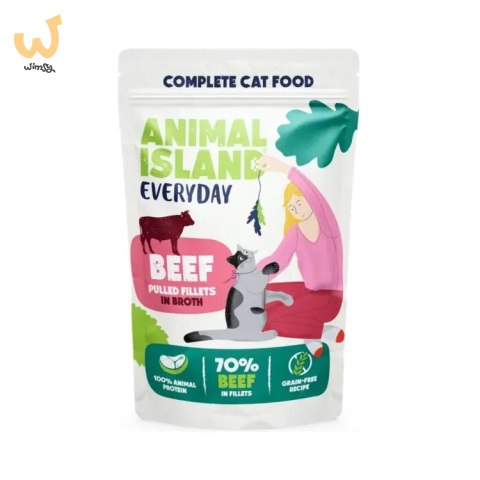 ANIMAL ISLAND Wołowina w filecie - Karma mokra dla kotów - 12x85g ANIMAL ISLAND Wołowina w filecie - Karma mokra dla kotów - 12x85g