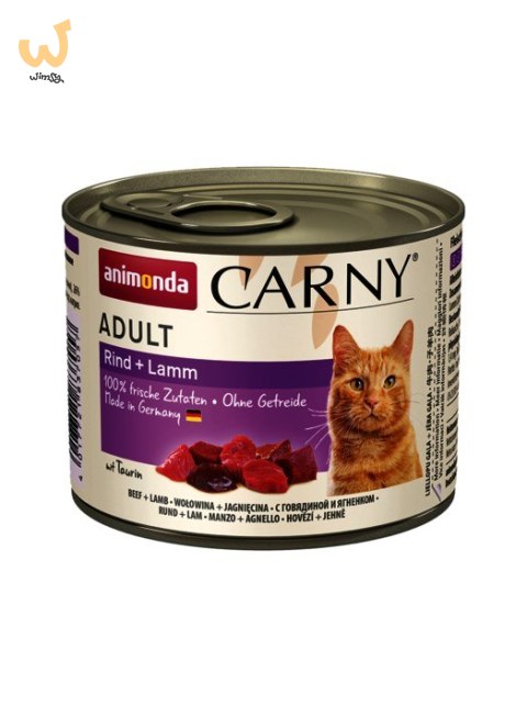 ANIMONDA Carny Adult wołowina i jagnięcina - mokra karma dla kota - 200g ANIMONDA Carny Adult wołowina i jagnięcina - mokra karma dla kota - 200g