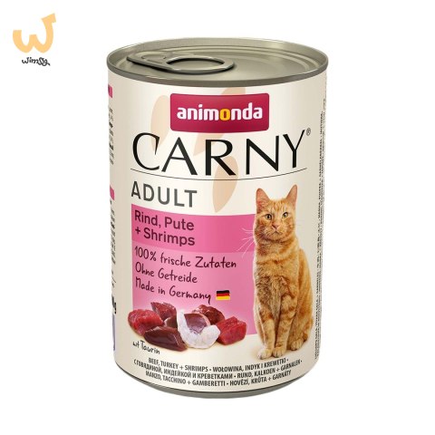ANIMONDA Carny Adult wołowina, indyk i krewetki - mokra karma dla kota - 400g ANIMONDA Carny Adult wołowina, indyk i krewetki - mokra karma dla kota - 400g