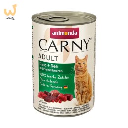 ANIMONDA Carny Adult wołowina, sarnina z borówkami - mokra karma dla kota - 400 g