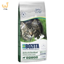 BOZITA Active & Sterilised Grain free Lamb - sucha karma dla kotów wychodzących po sterylizacji - 2kg