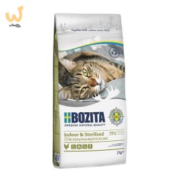 BOZITA Indoor & Sterilised Chicken - sucha karma dla kotów wysterylizowanych - 2kg
