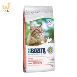BOZITA Large Wheat free Salmon - sucha karma dla kotów dużych i długowłosych - 2kg