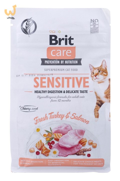 BRIT Care Grain-Free Sensitive Turkey&Salmon - sucha karma dla kota - 400 g BRIT Care Grain-Free Sensitive Turkey&Salmon - sucha karma dla kota - 400 g