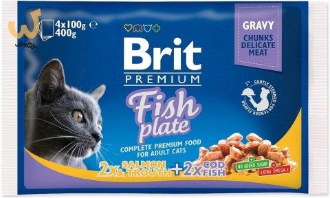 BRIT Premium Cat Fish Plate - mokra karma dla kota - 4x100 g BRIT Premium Cat Fish Plate - mokra karma dla kota - 4x100 g