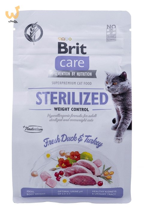 Brit Care Cat Grain-Free Weight Control - sucha karma dla kota - 400 g Brit Care Cat Grain-Free Weight Control - sucha karma dla kota - 400 g