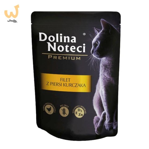 DOLINA NOTECI Premium Filet z piersi kurczaka - mokra karma dla kota - 85 g