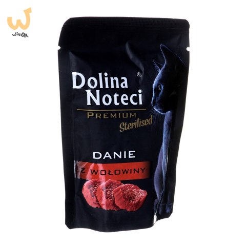 DOLINA NOTECI Premium Sterilised Danie z wołowiny - mokra karma dla kotów sterylizowanych - 85 g DOLINA NOTECI Premium Sterilised Danie z wołowiny - mokra karma dla kotów sterylizowanych - 85 g