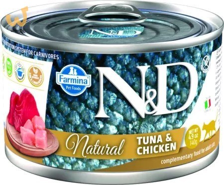 FARMINA N&D Cat Natural Tuńczyk&Kurczak- mokra karma dla kota - 140 g FARMINA N&D Cat Natural Tuńczyk&Kurczak- mokra karma dla kota - 140 g