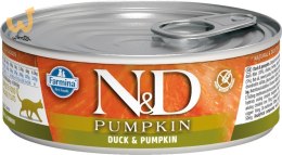 FARMINA N&D Pumpkin Duck & Pumpkin - mokra karma dla kota - 70 g