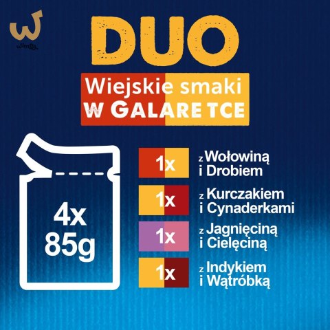 FELIX Fantastic Duo Mięso - mokra karma dla kota - 4x85g FELIX Fantastic Duo Mięso - mokra karma dla kota - 4x85g