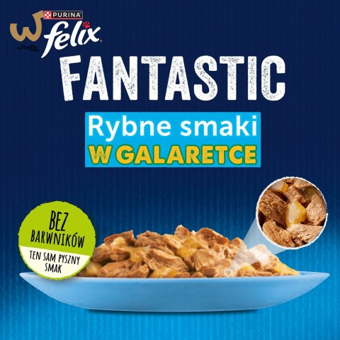 FELIX Fantastic Ryba - mokra karma dla kota - 12x85g FELIX Fantastic Ryba - mokra karma dla kota - 12x85g