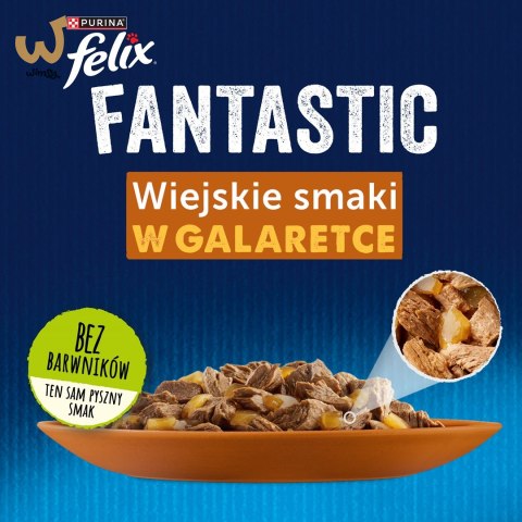 FELIX Fantastic królik, Jagnięcina - mokra karma dla kota - 4x85g FELIX Fantastic królik, Jagnięcina - mokra karma dla kota - 4x85g