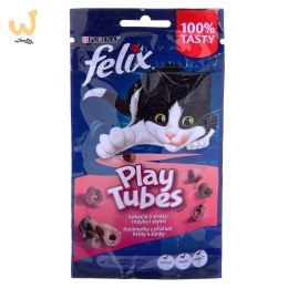 FELIX Play Tubes Indyk, Szynka - przysmak dla kota - 50 g