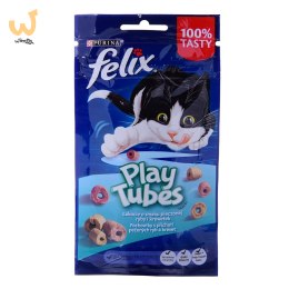 FELIX Play Tubes Ryba, Krewetki - przysmak dla kota - 50 g