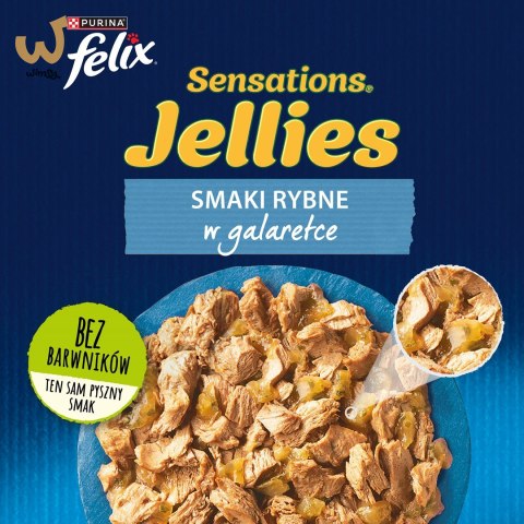 FELIX Sensations smaki rybne - mokra karma dla kota - 4x 85g FELIX Sensations smaki rybne - mokra karma dla kota - 4x 85g