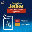 FELIX Sensations wołowina, kurczak - mokra karma dla kota - 4x 85g