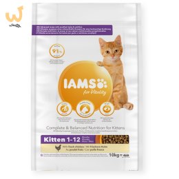 IAMS for Vitality ze świeżym kurczakiem 10kg kocięta