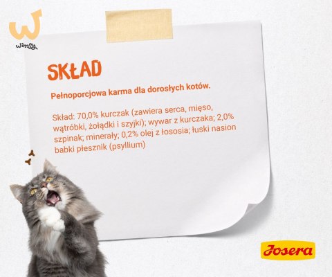JOSERA Pate kurczak ze szpinakiem - mokra karma dla kota - 85 g JOSERA Pate kurczak ze szpinakiem - mokra karma dla kota - 85 g