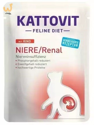 KATTOVIT SASZ NIERE/RENAL Wołowina 85g dla kota