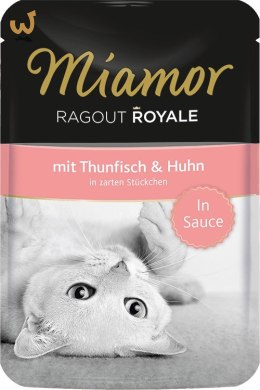 MIAMOR Ragout Royale smak: tuńczyk z kurczakiem w sosie - saszetka 100g