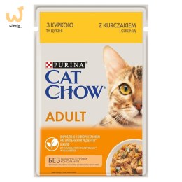 PURINA CAT CHOW Adult mokra karma dla kota z kurczakiem i cukinią 85g