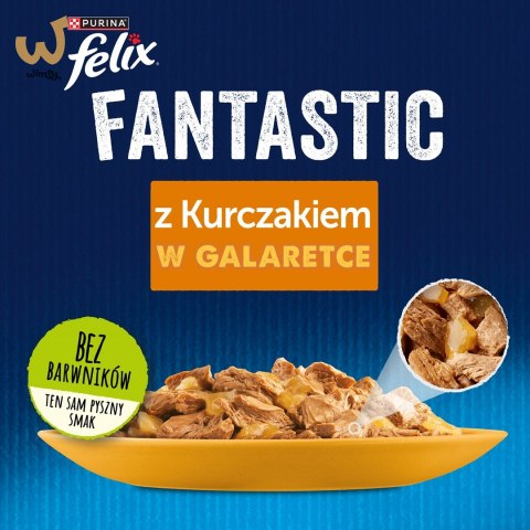 PURINA Felix Fantastic: kurczak - mokra karma dla kota - 85 g PURINA Felix Fantastic: kurczak - mokra karma dla kota - 85 g