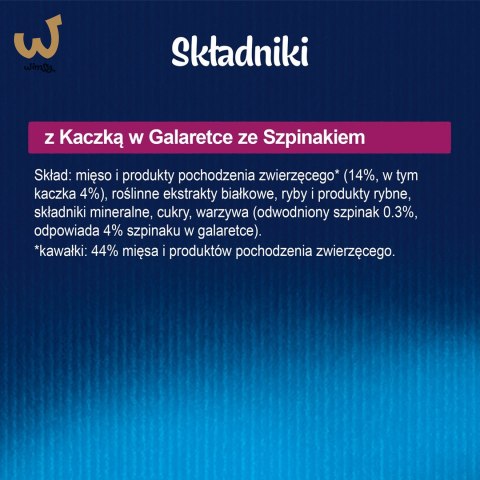 PURINA Felix Sensations Jellies z kaczką w galaretce ze szpinakiem - mokra karma dla kota - saszetka 85 g PURINA Felix Sensations Jellies z kaczką w galaretce ze szpinakiem - mokra karma dla kota - saszetka 85 g