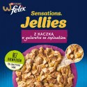 PURINA Felix Sensations Jellies z kaczką w galaretce ze szpinakiem - mokra karma dla kota - saszetka 85 g