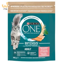 PURINA One Bifensis Adult Łosoś - sucha karma dla kota - 800 g