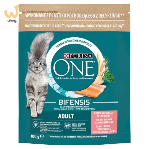 PURINA One Bifensis Adult Łosoś - sucha karma dla kota - 800 g PURINA One Bifensis Adult Łosoś - sucha karma dla kota - 800 g