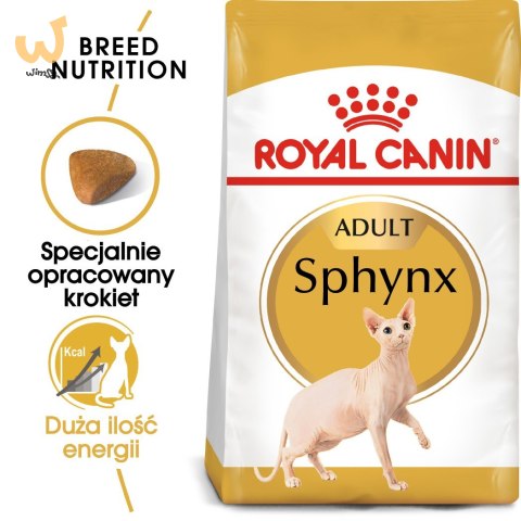 ROYAL CANIN FBN Sphynx Adult - sucha karma dla dorosłego kota - 2kg ROYAL CANIN FBN Sphynx Adult - sucha karma dla dorosłego kota - 2kg