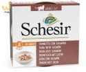 SCHESIR Adult IN SAUCE Tuńczykiem z łososiem w sosie 70g
