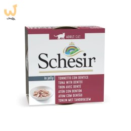 SCHESIR dla kotów Oceanic Adult w Galarecie Tuńczyk z Dentykiem 85g